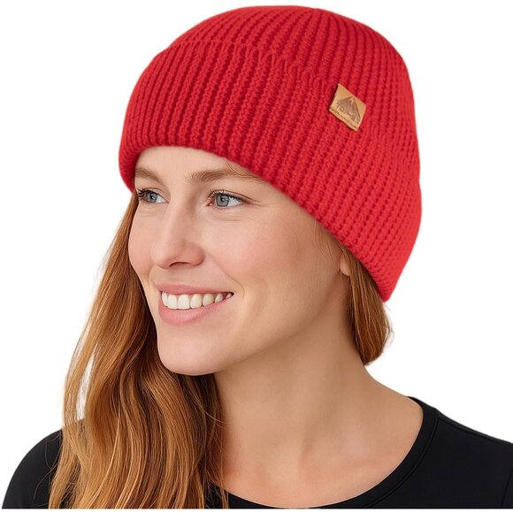 PolarWool 100% Merino Wool Beanie Hat for Men Women - Warm Soft Knit Winter Hat
